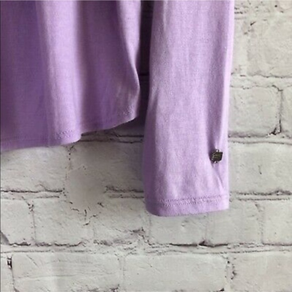 FABLETICS || Millie Open Back Long Sleeve Tee Shirt Lavender Purple- NWOT - Picture 5 of 7